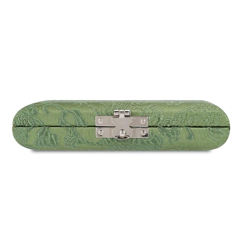 Wooden & Silk Cloth​ Oboe Reed Case Musician Organizer Oboe Reed Protection ​Reed Storage Box ​Prote