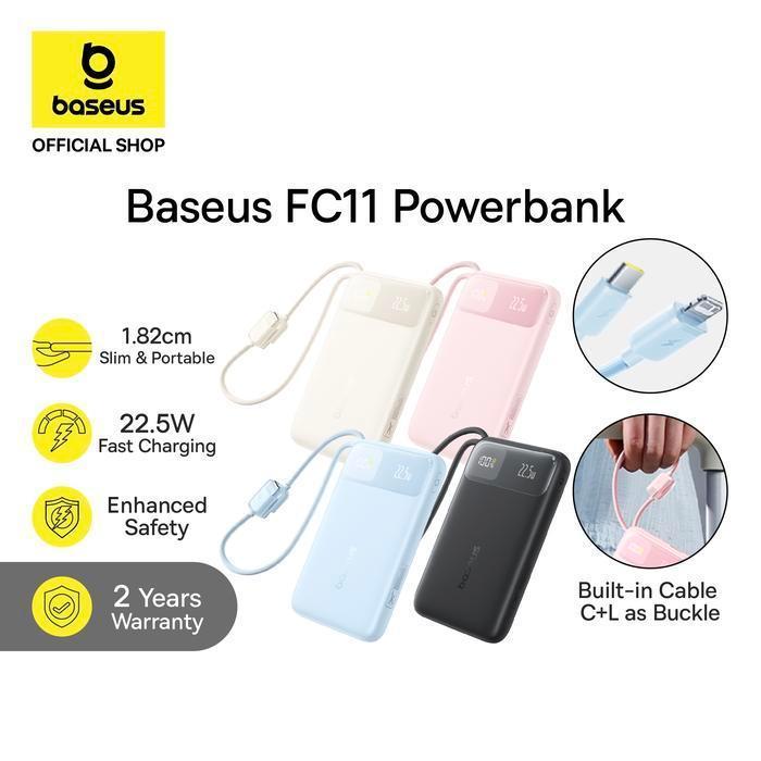 Baseus EnerFill FC11 10000mAh 22.5W Fast Charging Power Bank with Digital Display