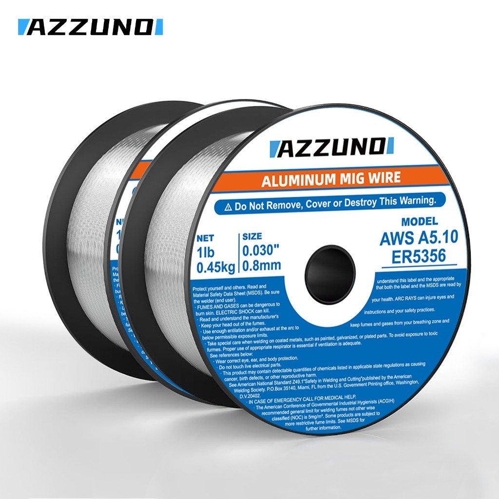 TERNASTORE Azzuno aluminium kawat las mig 0.8mm/1.0mm 0.5kg kualitas tinggi gasLess tanpa gas CO2 al