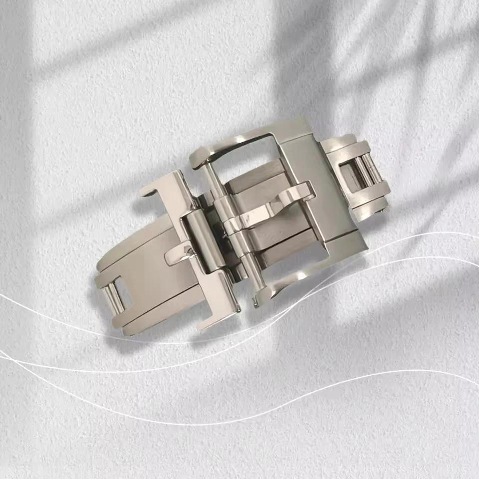 16mm 18mm Watch Strap Spring Deployant Buckle Perfect Fit for Rolex Cartier Omega Watch Original Rep
