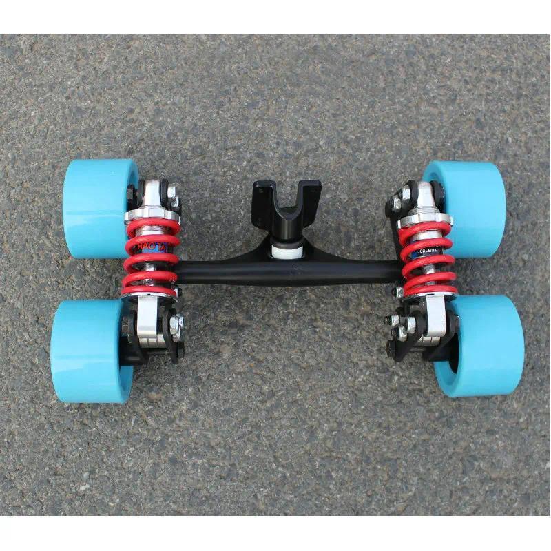 Truk Skateboard Aluminium Baru 4 Roda, Truk Skateboard Longboard, Roda Truk Skateboard