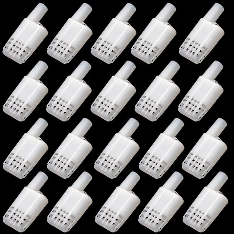 20Pcs Queen Bee Cages Beekeeping Protection Queen Bee Isolation Plastic White Move Bee Queen Safety 