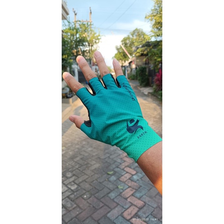Foto Sarung Tangan cycling glove half finger Breathable untuk Sepeda gowes motor Gel