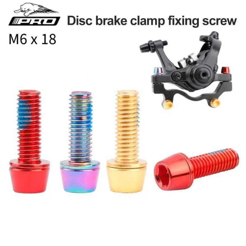 Foto Baut Stem rainbow pelangi M6 x 18 mm bolt untuk crank adaptor kaliper brake rem