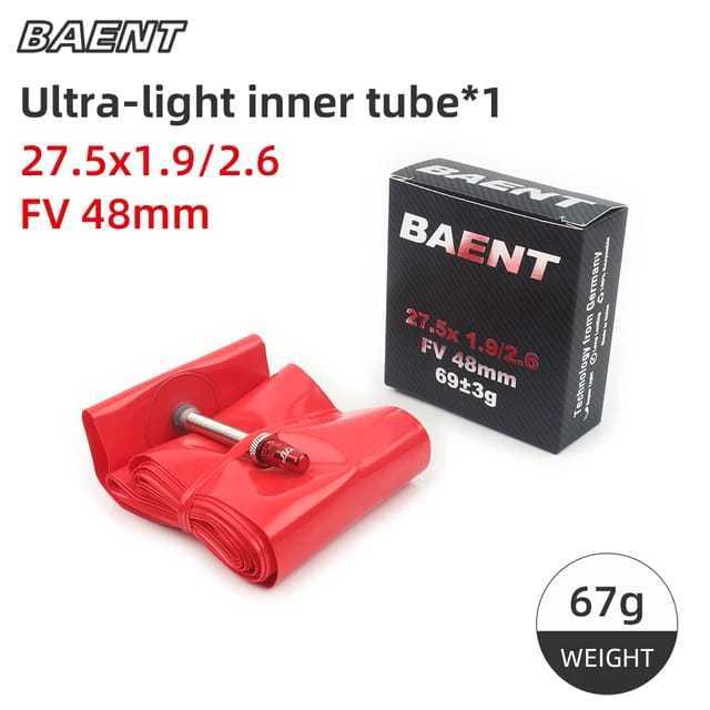 Foto Ban Dalam Baent TPU Light 27.5 x 1.9 - 2.6 Presta FV Inner tube