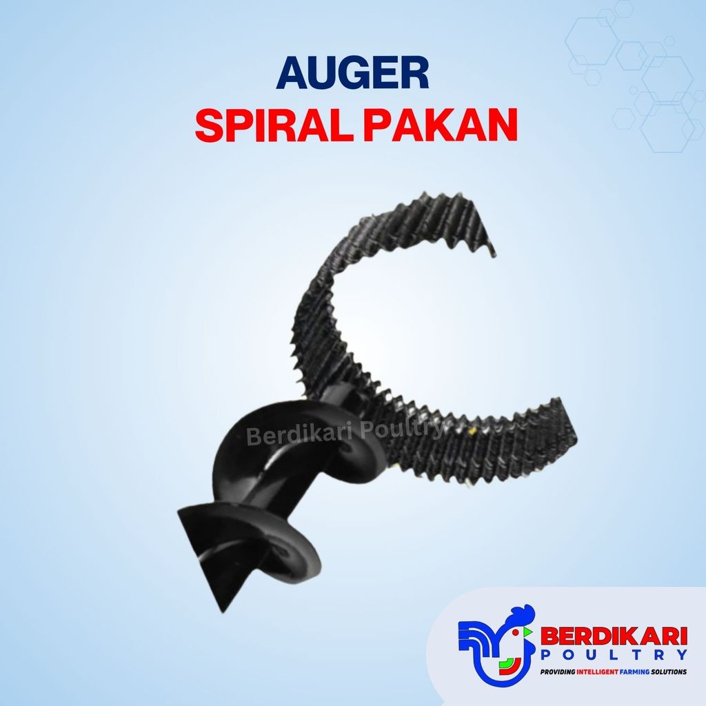 Auger/Spiral Pakan/Auger 80m/Pakan Otomatis - Alat Ternak Kandang Ayam