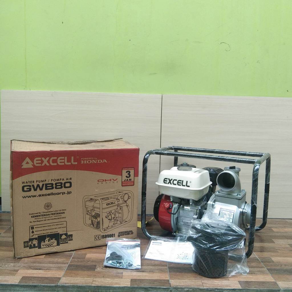Mesin Pompa Air 3 Inch HONDA EXCELL GWB80 / Mesin Pompa Air Irigasi 3 Inch HONDA EXCELL GWB80