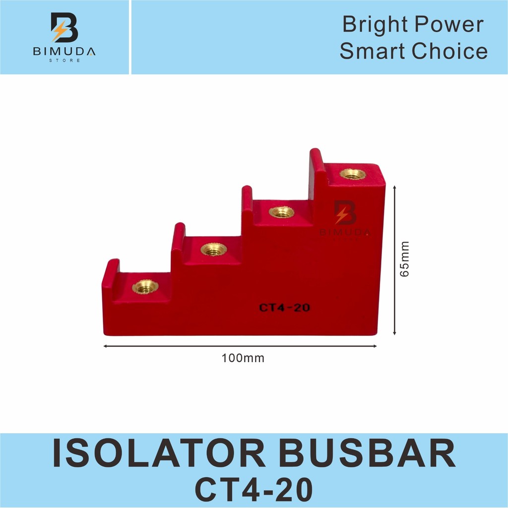 CT4-20 STEP ISOLATOR BUSBAR SUPPORT / ISOLATOR BUSBAR TANGGA WARNA MERAH