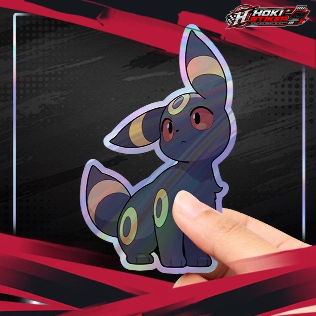 Stiker  Anime Game Pokemon Umbreon V2 Hologram