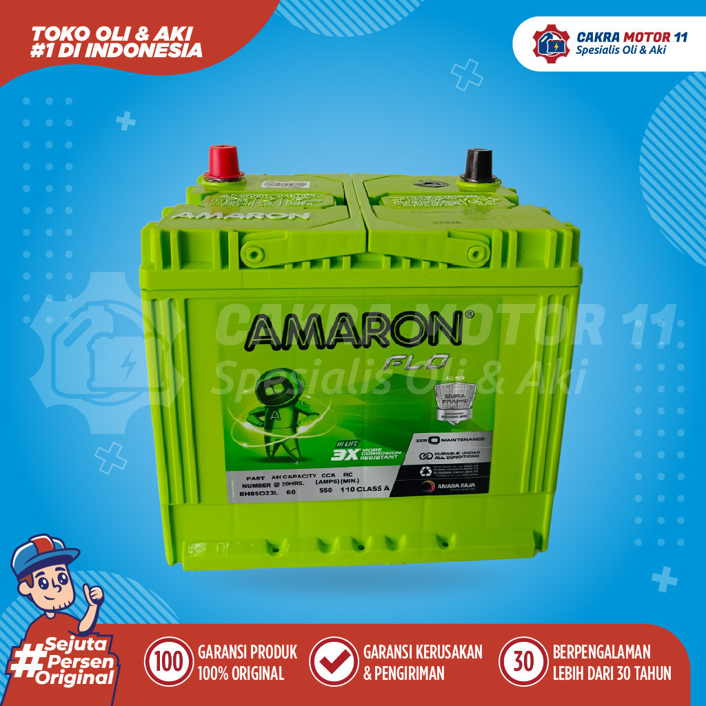 Aki Mitsubishi Outlander Amaron Hilife 55d23l / 85d23l 60ah