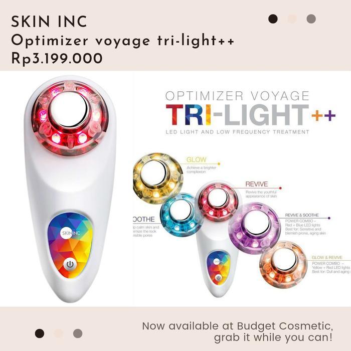 Tools SKIN INC OPTIMIZER VOYAGE TRI-LIGHT++ CUSTOM LED-SONIC FLASH FACIAL - Rose gold, WITH BOX