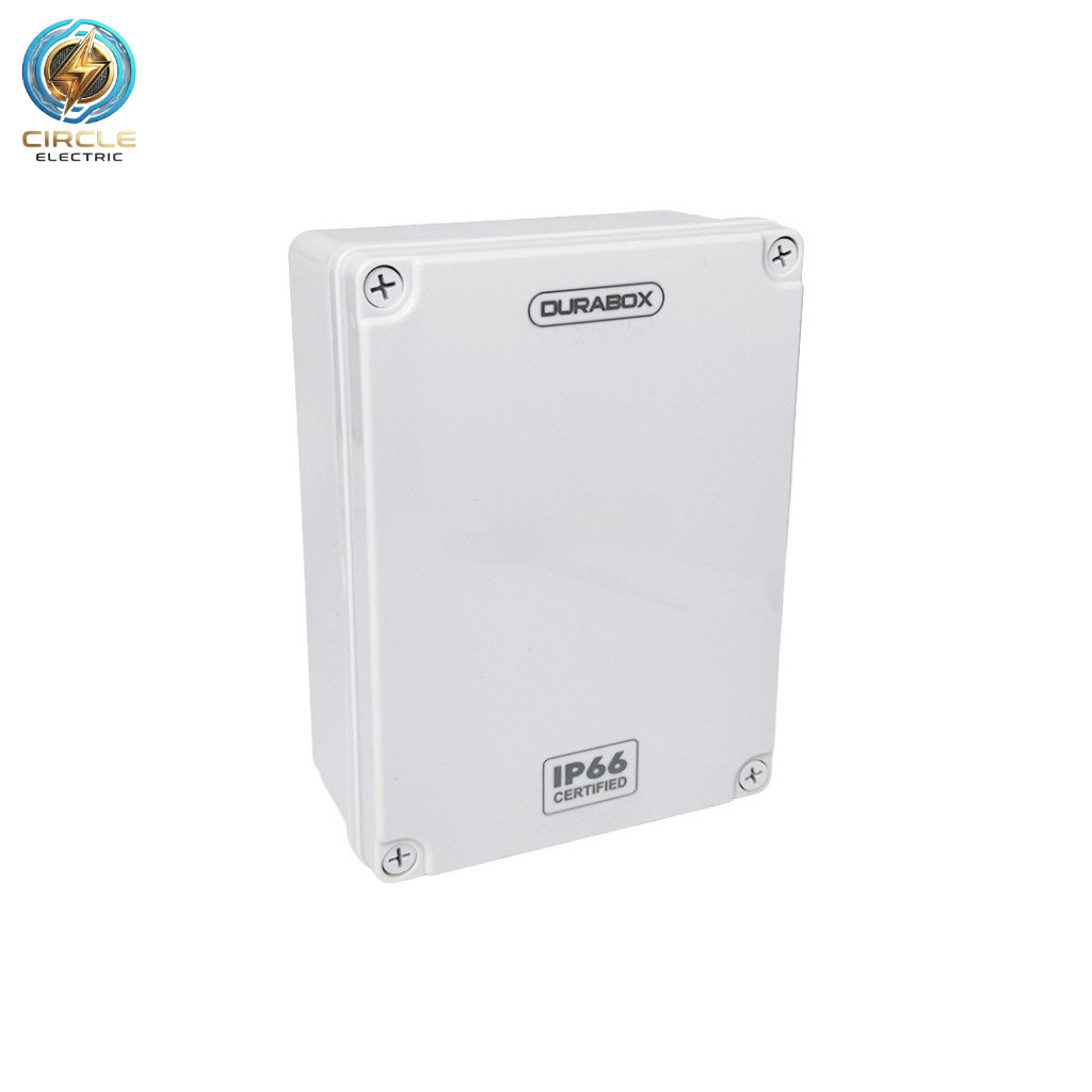 Box panel listrik DURABOX Junction Box 150x200x75mm ABS IP66 – Box Panel Listrik Tahan Air & Debu