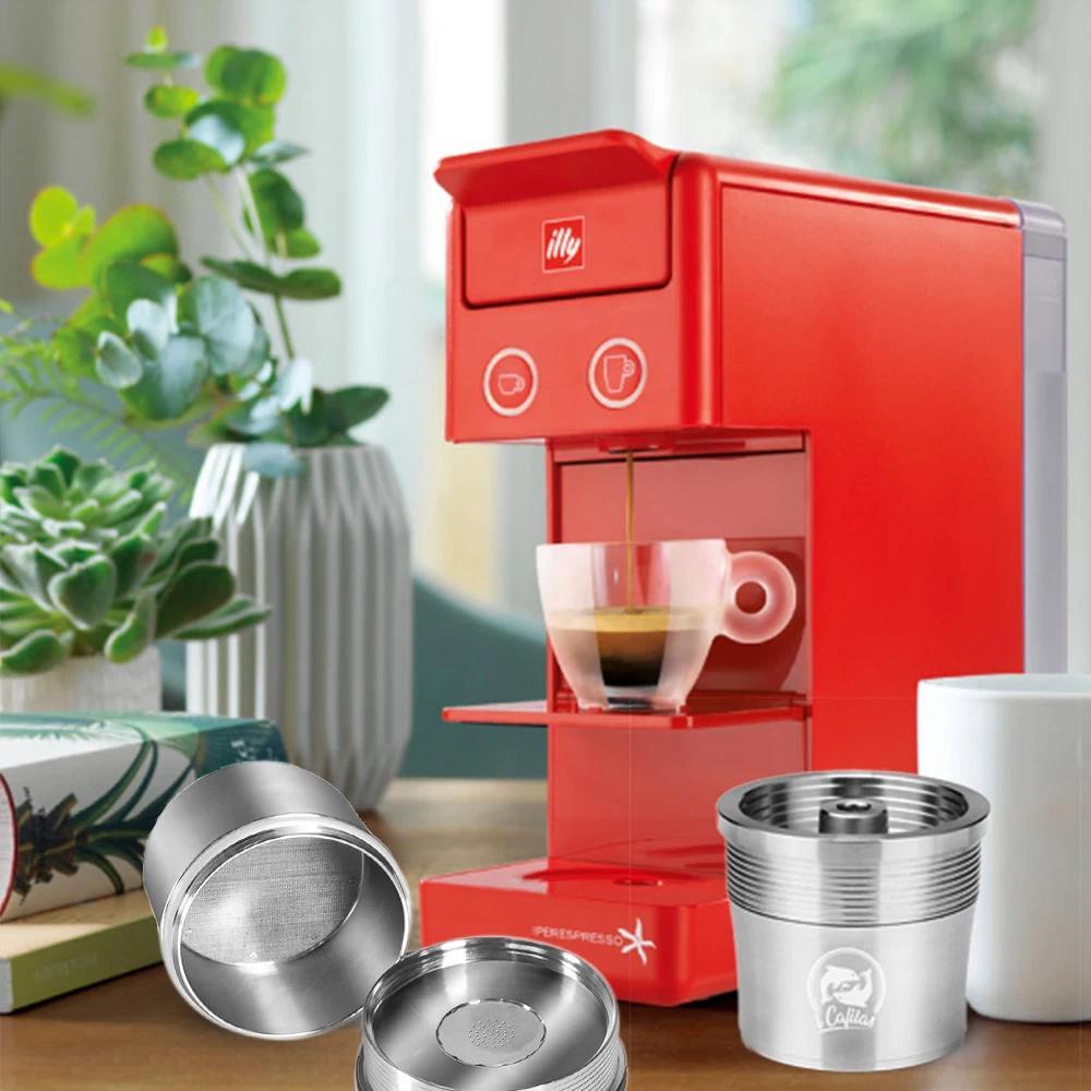 ICalifas For illy coffee Machine MakerSTAINLESS STEEL Metal Refillable Reusable Capsule fit for illy