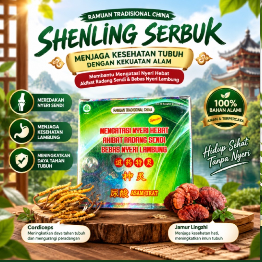 SHENLING SERBUK RAMUAN TRADISIONAL Ramuan Tradisional sHeNlInG Dukung Kesehatan Tulang Sendi