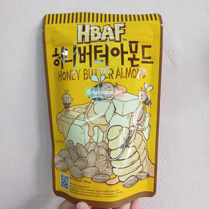 [120GR] HBAF TOMS HONEY BUTTER ALMOND / HONEY BUTTER CASHEWNUT KACANG MEDE - 120GR HBAF ALMOND