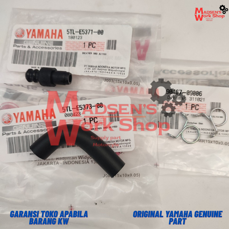 SELANG HAWA SET CLIP NEPEL PIPA PENTILASI HAWA UDARA GEARBOX CVT MIO S