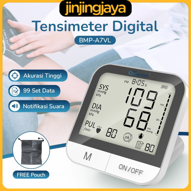 TaffOmicron Tensimeter Digital Pengukur Tekanan Darah English Voice - BMP-A7VL