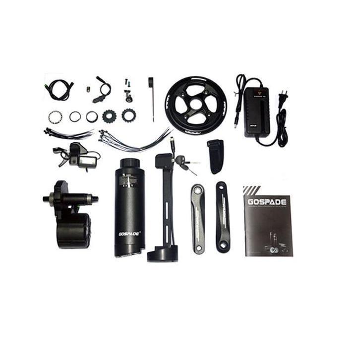 Mid Drive E-Bike KIT Motor Gospade 350W 36V 5.2Ah, Pedal Assist Sensor - 68