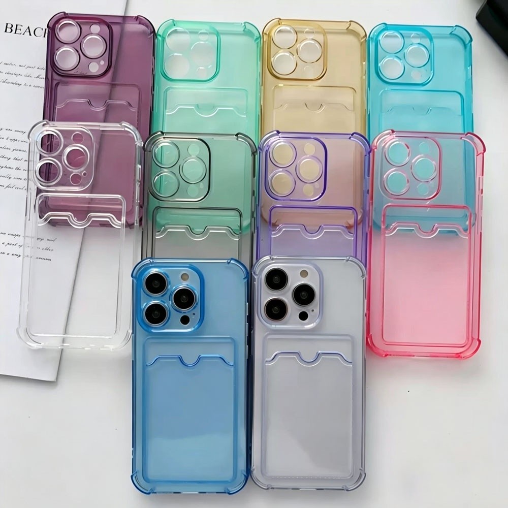 Clear Plain Photocard Holder Case for OPPO A6T A6X A6 Pro A5X A3X A17 A16 A15 A5S A38 A78 A57 A18 A3