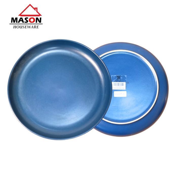 MASON DINNER SET KERAMIK BIRU NAVY ESTETIK | DINNER PLATE, SALAD PLATE & BOWL | TABLEWARE SET BLUE N