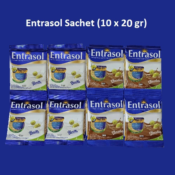 Susu Bubuk Entrasol Kemasan Sachet (1 renceng isi 10 sachet)