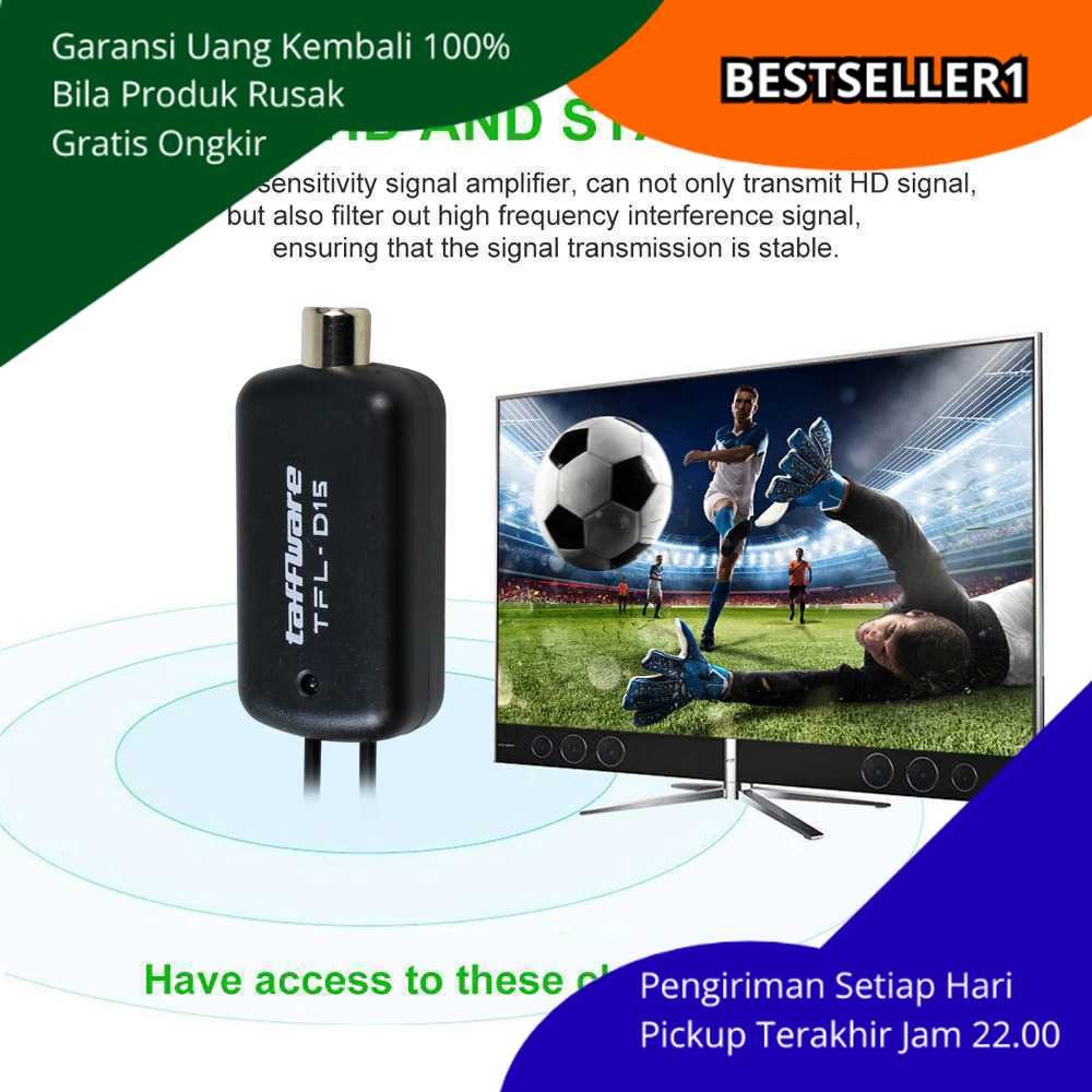 Signal Booster Antena TV Digital DVB-T2 HDTV – Penguat Sinyal TV Digital Original Murah Best Seller,