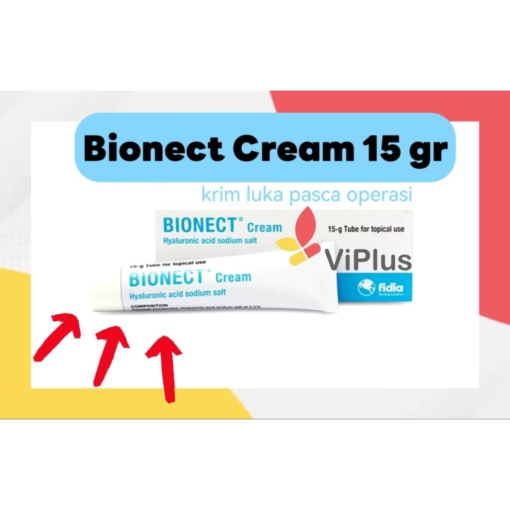 Bionect Cream 15 gr - hyaluronic acid sodium salt - combiphar