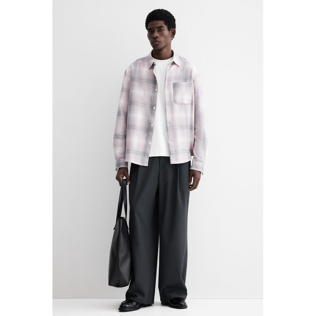 H&M Pria Kemeja Flanel Longgar 1296170