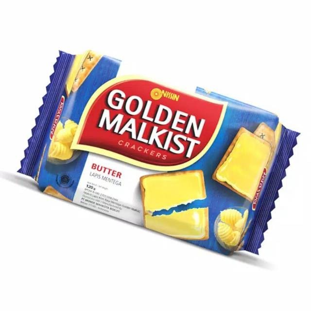 nissin golden malkist crackers butter dan coklat 120 gram - ABO