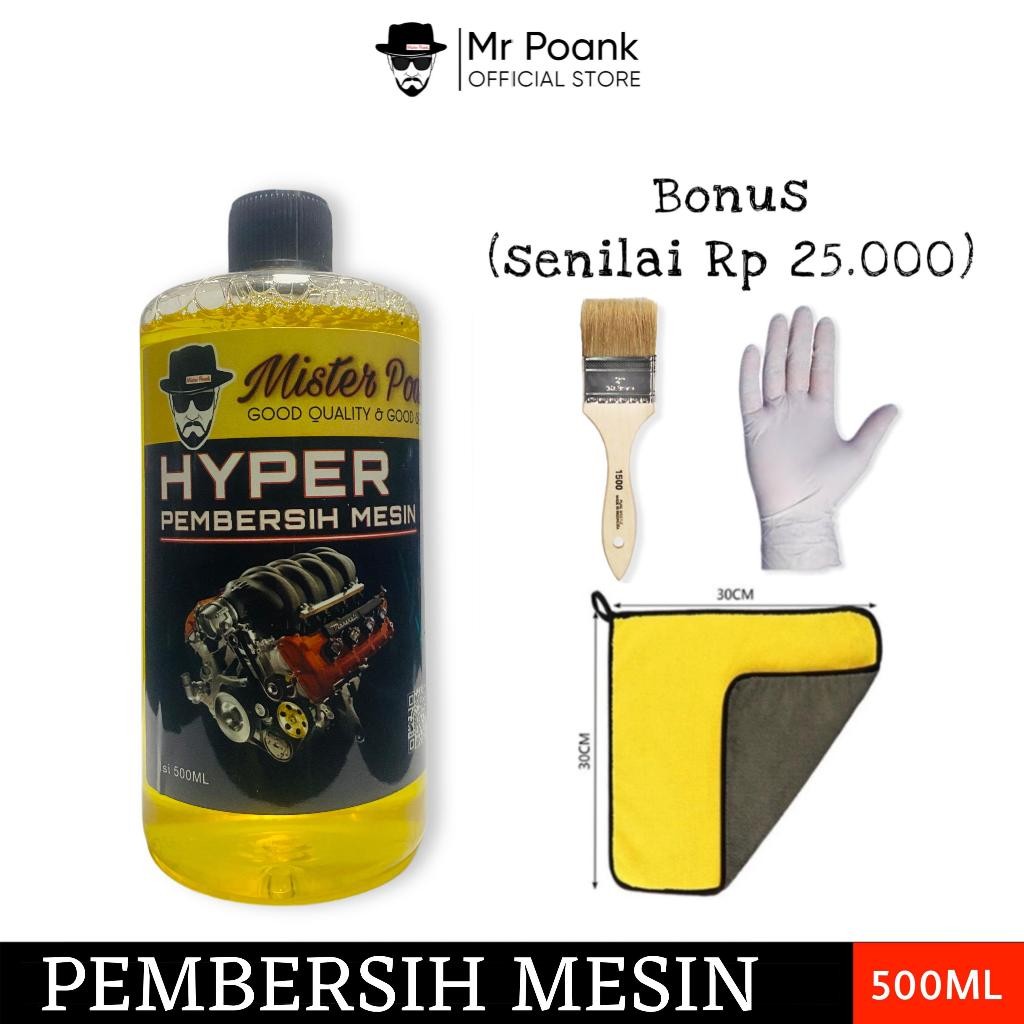 Mr Poank Cairan pembersih Mesin motor menghilangkan Karat Bekas Oli Kotoran Membandel Paling Ampuh  