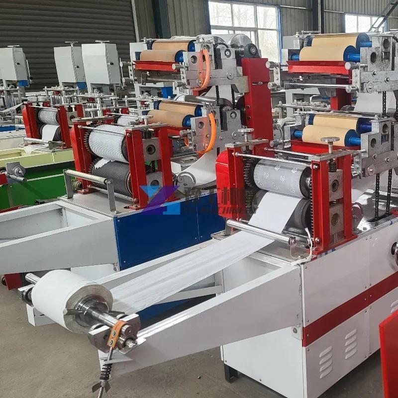 High Efficiency Equipment Embossed Napkin Folding Tissue Paper Napkin Making Machine Restaurant Napk