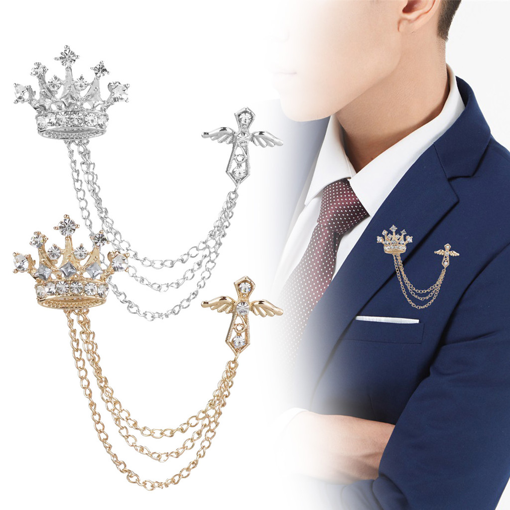 Lapel Pin Bros Pin Bros Jas Pria Bros Jas Pria Keren Bross Kerah Kristal Bros Untuk Jas Pria Pin Vin