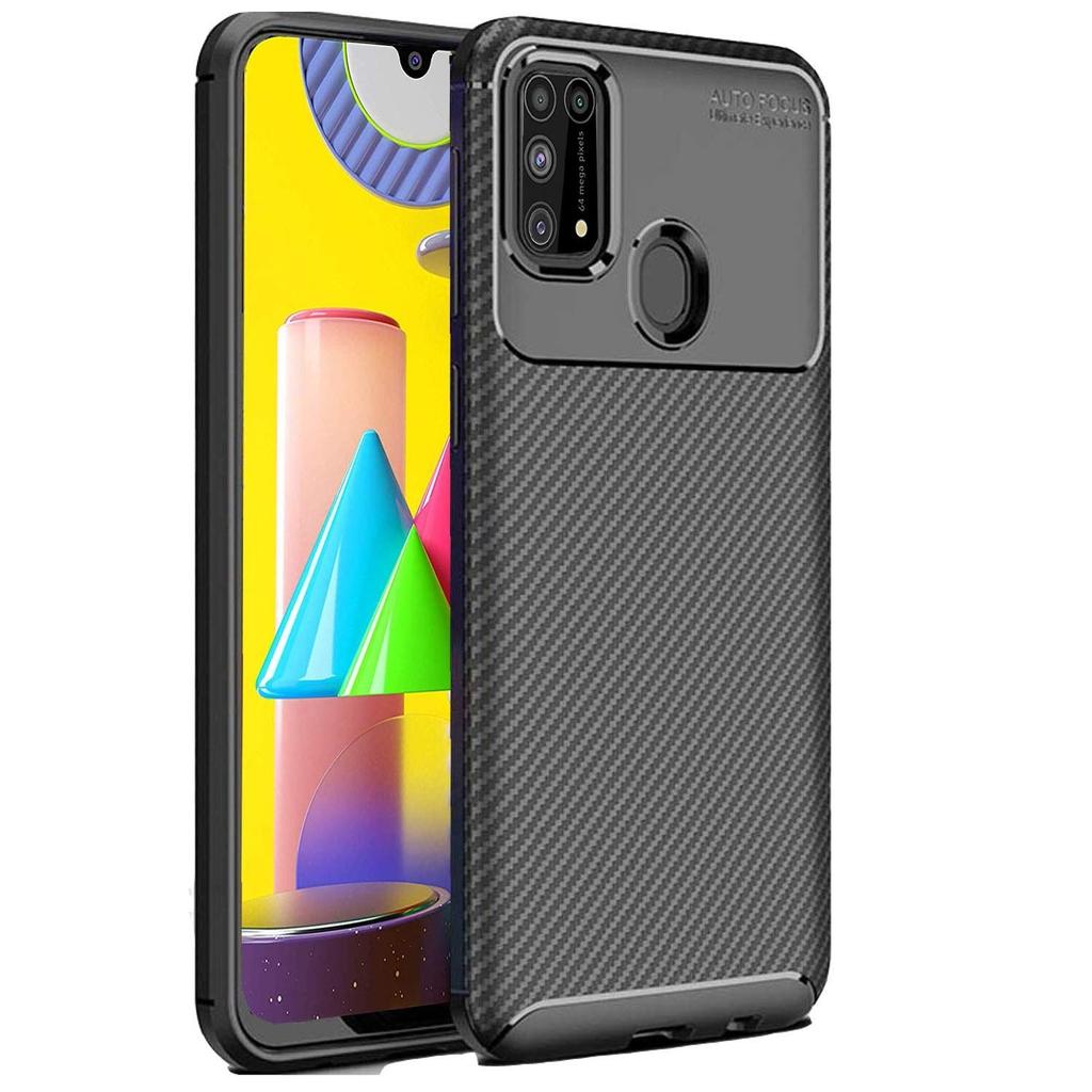 CASE SAMSUNG M30S / M21 / M21 2021 AUTOFOCUS CARBON SLIM FIT DESIGN ANTI SHOCK