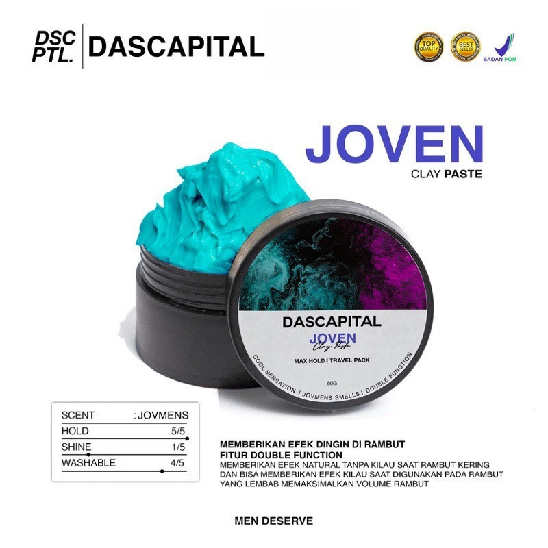 Dascapital Mini Joven Clay Paste Pomade Travel Size