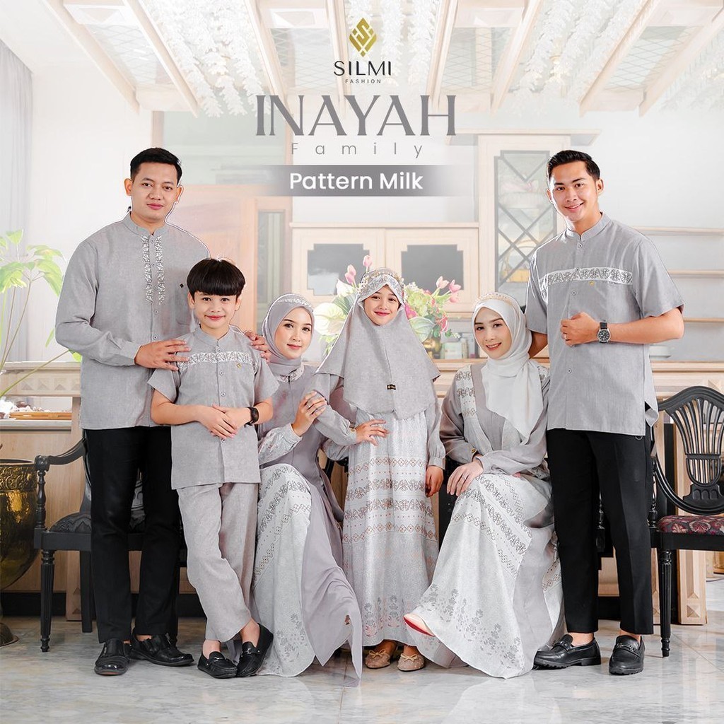 Family Set Premium Baju Couple Pasangan Dress Lebaran Wanita Remaja 2026 Silmi Inayah