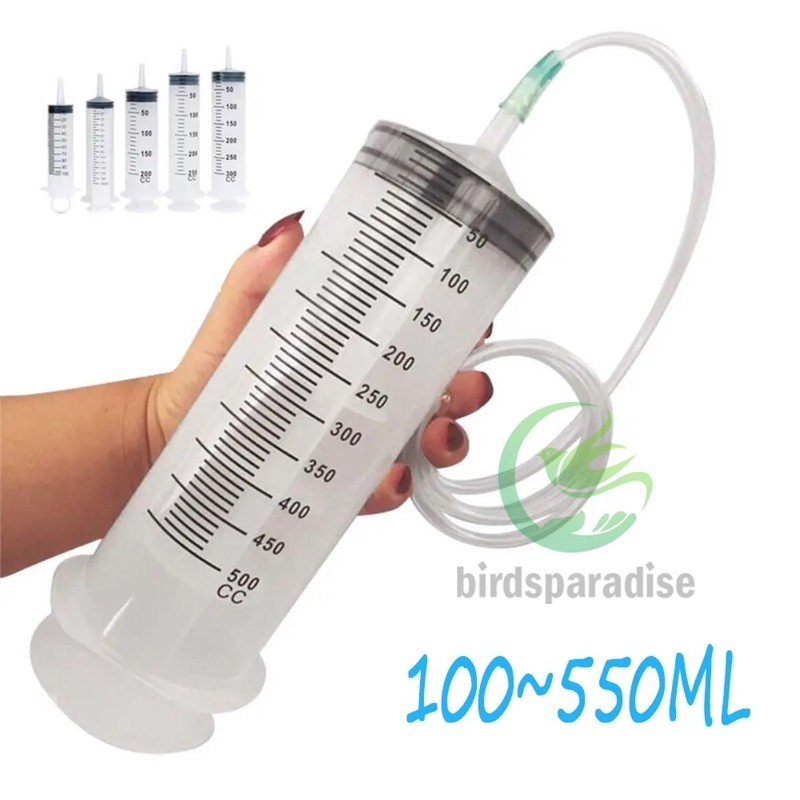 Syringe 100ML + Selang ( SPUIT 100ML-500ML + SELANG ) suntikan jumbo syringe spuit besar 500ml 150 m