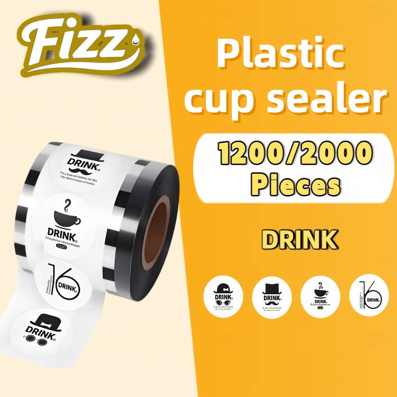 Fizz Plastik Lid Cup Sealer Cup Drink isl -+ 1200/2000 Cup DRINK Tutup Plastik Lid yang biasa diguna