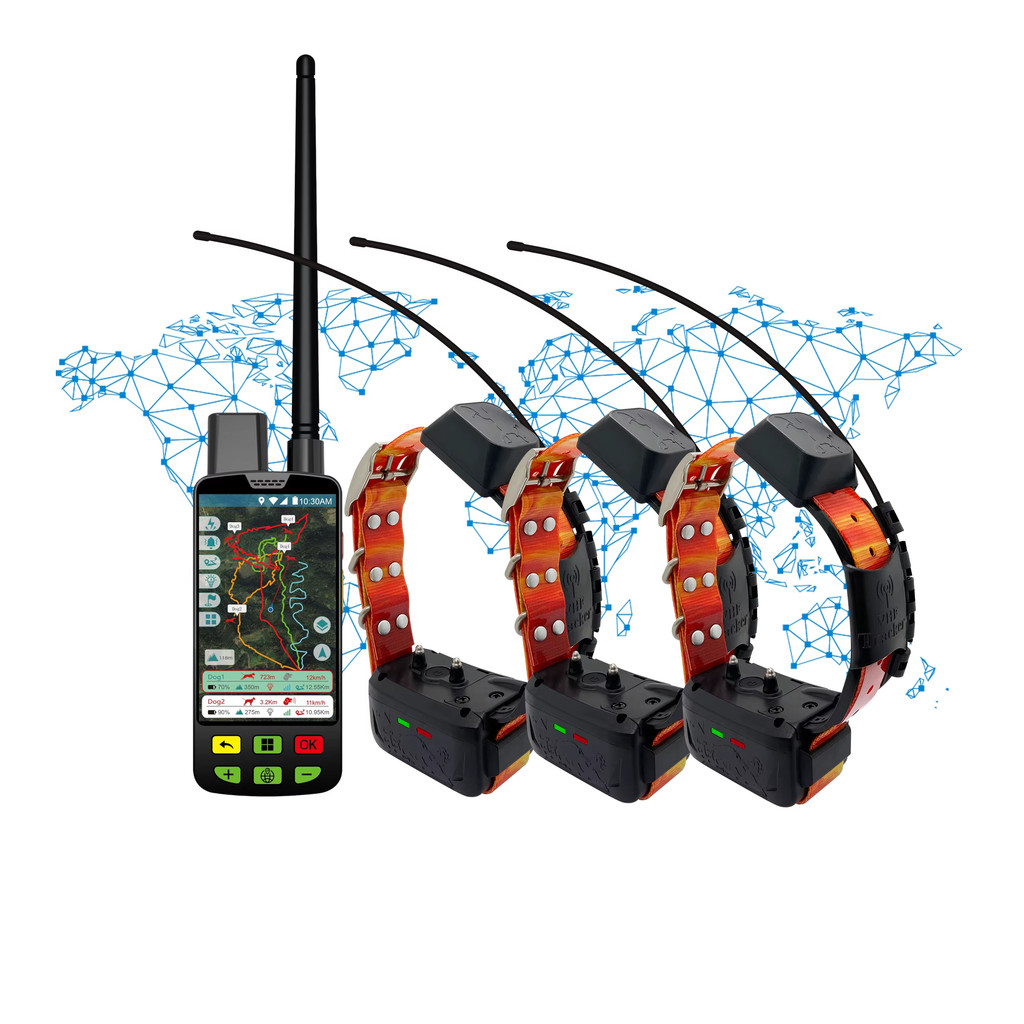 ESeek Dog Tracking GPS Tracker 4G/VHF with 4 Collar Trackers Dog Pet GPS Tracker