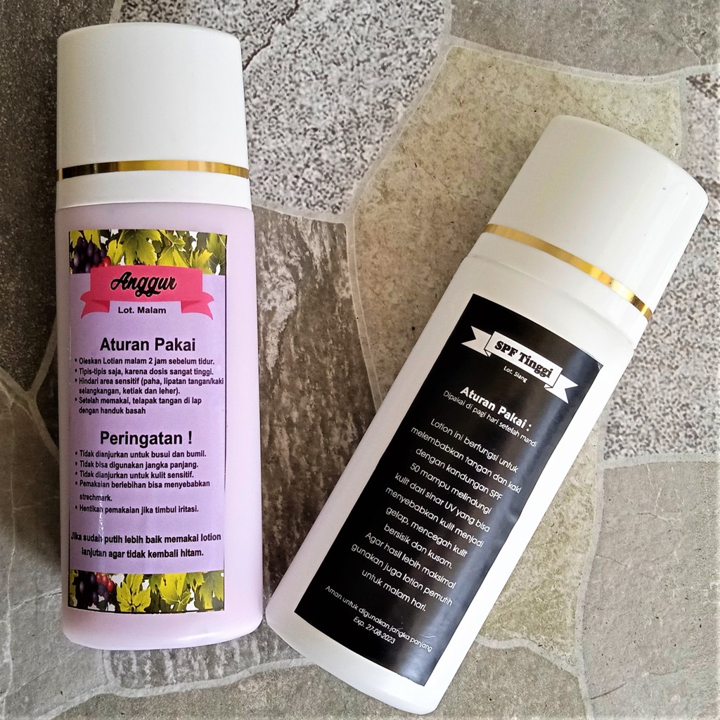 Bisa cod Lotion Pemutih Badan - HB Dosting Anggur Whitening Super Glow - Hand Body Whitening Pemutih