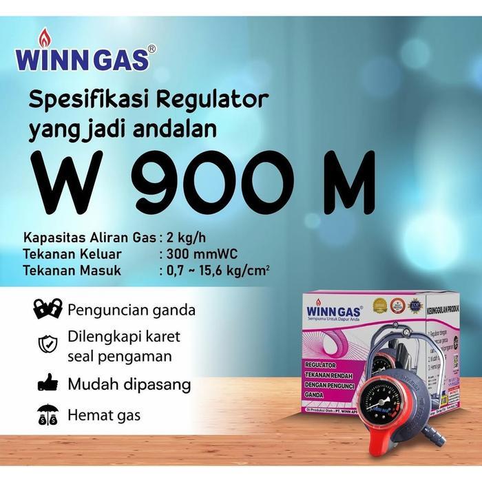 (Dapur Mamacik) Regulator Kompor Gas W900M Winn Gas / Regulator W900M Winn Gas / Kepala Gas W 900 M 