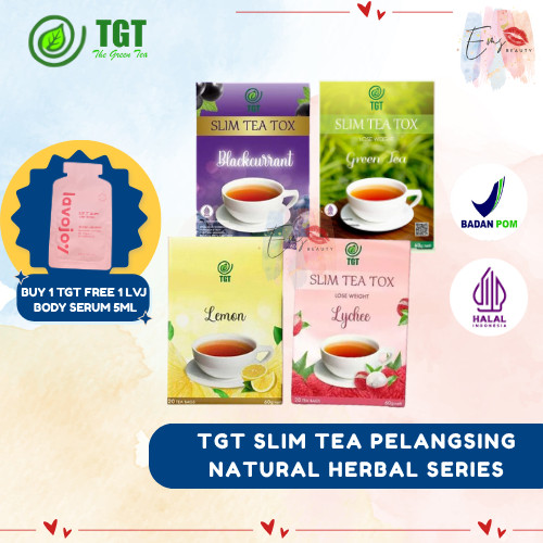 TGT Slim Tea Detox 1 Box 20 | Teh Diet Pelangsing Alami