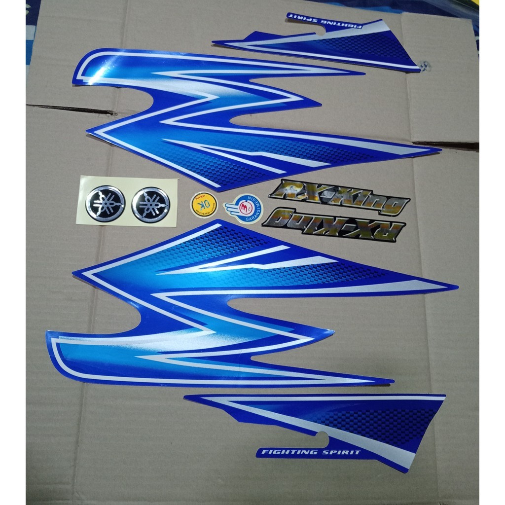 STRIPING RX KING 2003 BIRU STIKER STRIPPING RX KING BIRU ORI YAMAHA