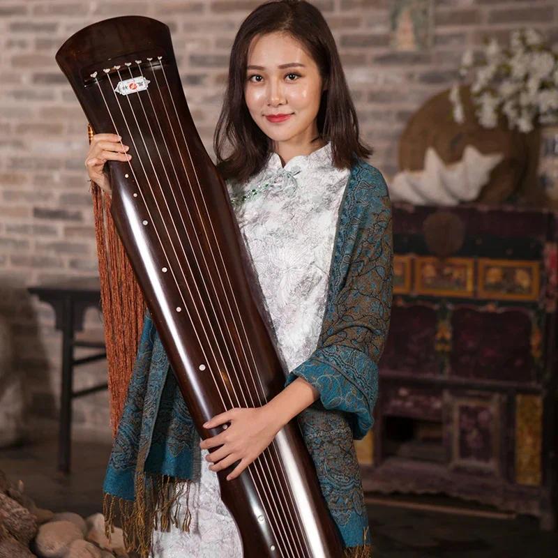 Chinese Guqin Fuxi-type Old Fir Solid Wood Guqin Beginner High-end Performance Level 7 Strings Ancie