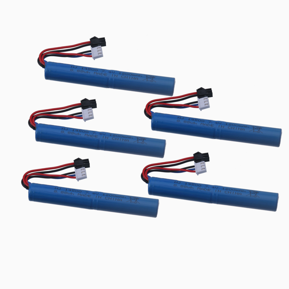 7.4V 1200mAh Li-ion battery for Electric water Ball Automatic PneumaticToys /Electric Splatter Ball/