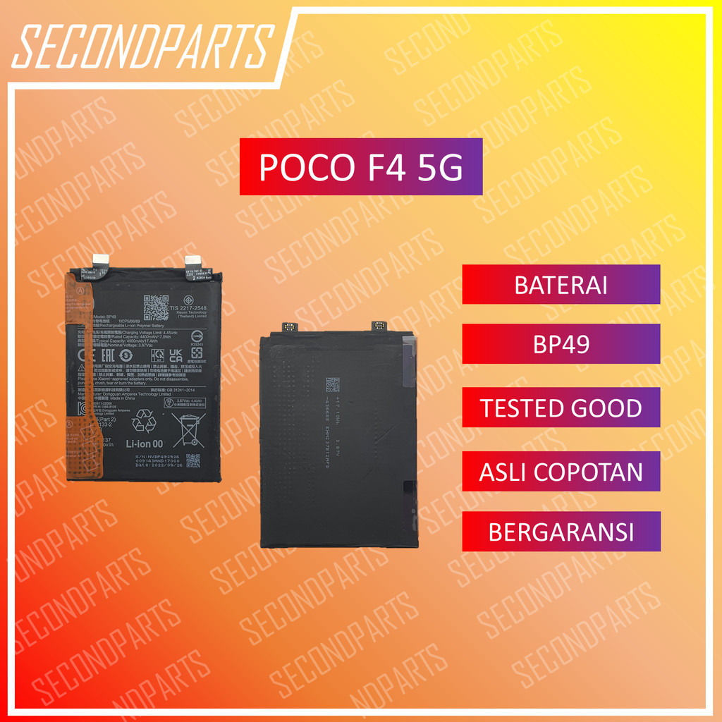 BATERAI BATRE BATTERY BP49 POCO F4 5G POCOPHONE F4 5G ORIGINAL COPOTAN