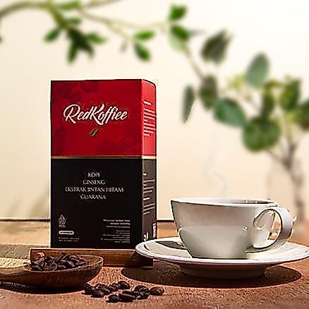 Red Koffiee Kopi premium herbal original Arminadaily Bubuk Ginseng kebugaran