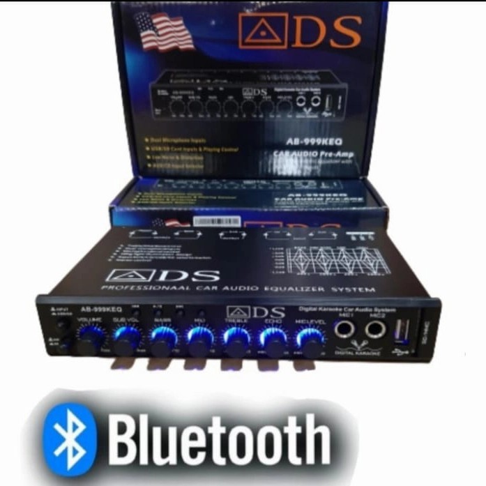 Pre Amp Parametrik ADS AB-999KEQ Bluetooth Equalizer AB 999KEQ