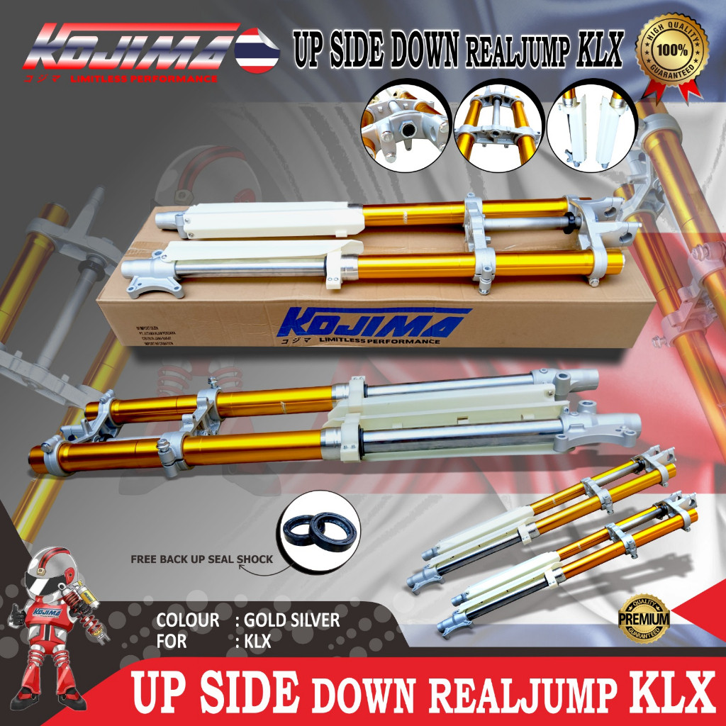 Upsidedown USD KLX Shock Depan Real Jump Depan KLX Kojima Premium CNC Universal