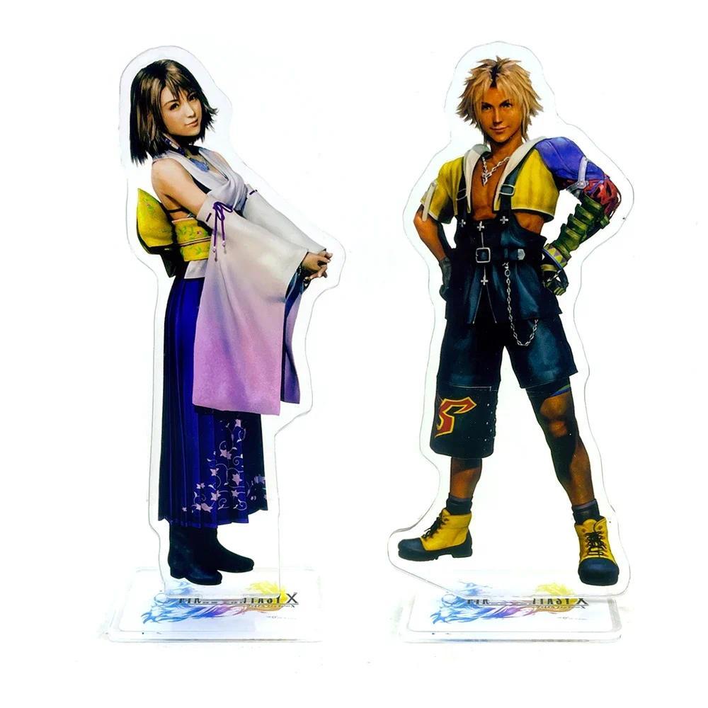 FF10 main character Tidus Yuna acrylic stand figure model holder cake topper