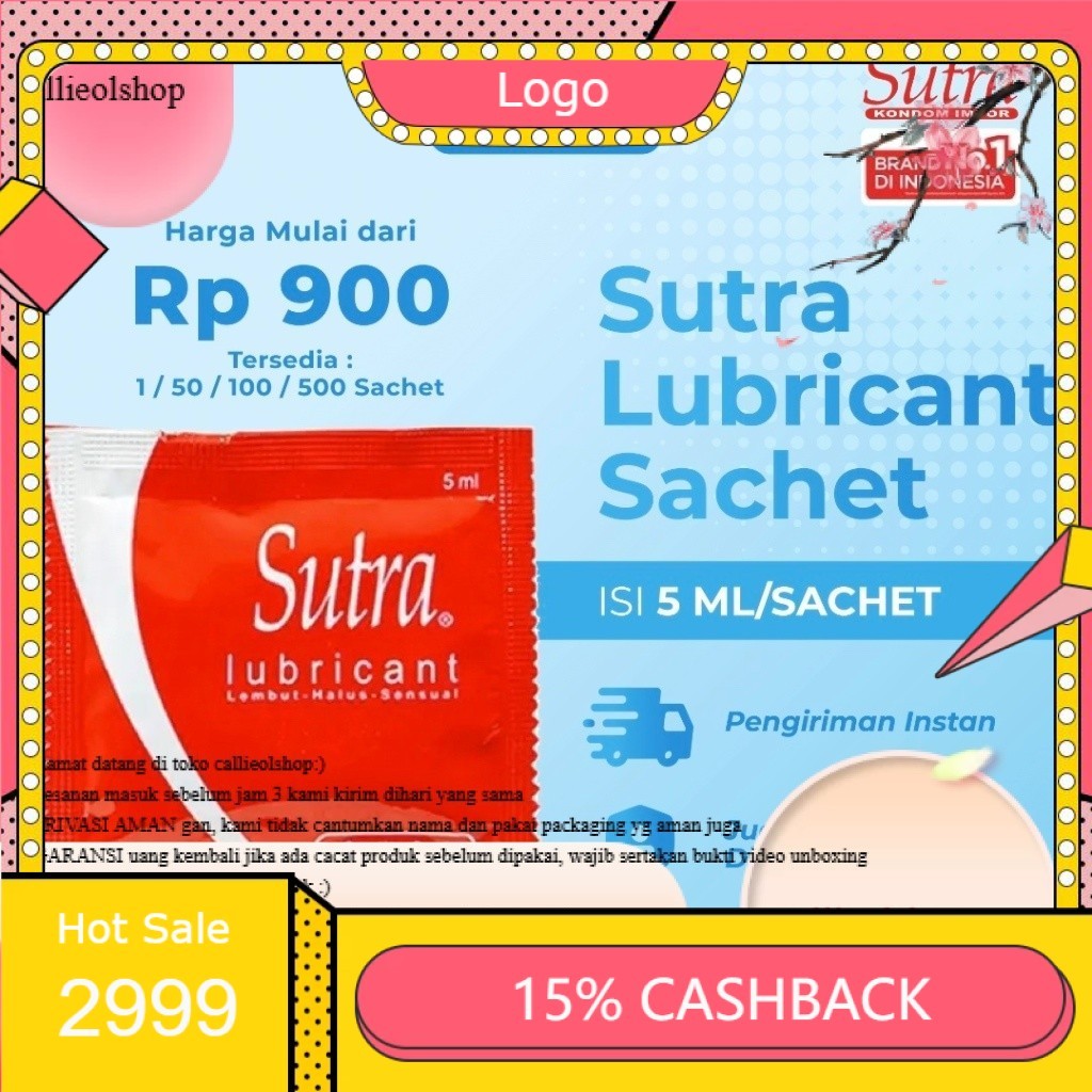 PROMO ~ kualitas terbaik&produk original~ Lubricant Sutra Sachet isi 5 ML Pelumas Pelicin Saat Main